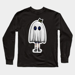 Ghost and Cat Long Sleeve T-Shirt
